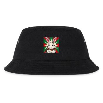 Hase mit Lust auf Weihnachten - Kinder Bucket Hat - Schwarz - Vorne