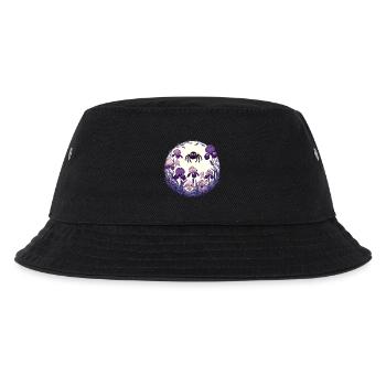 Iris Garden Spider Circle - Kids’ Bucket Hat - black - Front