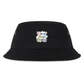 Ich spreche fließend Kleinkind - Kinder Bucket Hat - Schwarz - Vorne