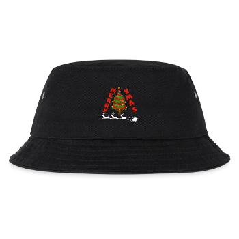 Christmas - Kinder Bucket Hat - Schwarz - Vorne