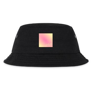 Geliebt Nachricht Liebe - Kinder Bucket Hat - Schwarz - Vorne