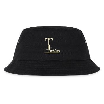 Abschied Fahrradfahrer - Tschüss - Kinder Bucket Hat - Schwarz - Vorne