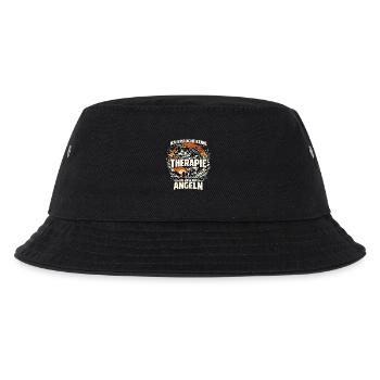 Angeln statt Therapie  - Kinder Bucket Hat - Schwarz - Vorne