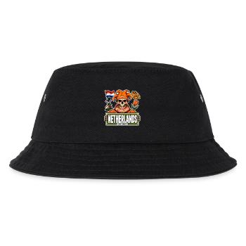 SkullCostume World Edition: Niederlande - Kinder Bucket Hat - Schwarz - Vorne
