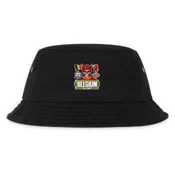SkullCostume World Edition: Belgien - Kinder Bucket Hat - Schwarz - Vorne
