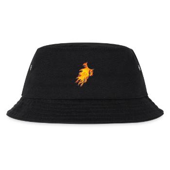Flame Comic Tail, Combine - Kids’ Bucket Hat - black - Front