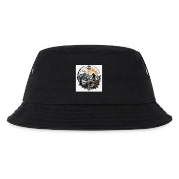 Nordic Mountainbike Sonnenpfad - Kinder Bucket Hat - Schwarz - Vorne