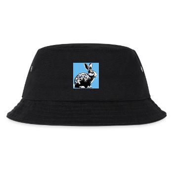 Kaninchen - Kinder Bucket Hat - Schwarz - Vorne