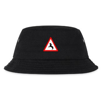 Beware Unicorns Ahead - Kids’ Bucket Hat - black - Front