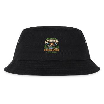 Bergwander-Abenteuer - Kinder Bucket Hat - Schwarz - Vorne
