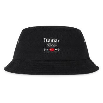 Kemer Türkei Streetwear Reise Souvenir - Kinder Bucket Hat - Schwarz - Vorne