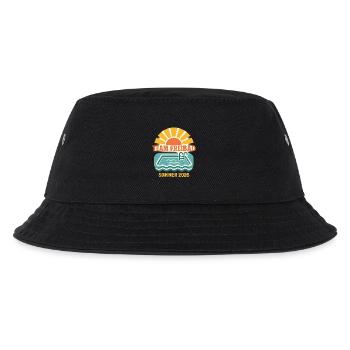 Team Freibad Sommer 2026 - Kinder Bucket Hat - Schwarz - Vorne
