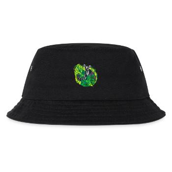 Ring-tailed lemur in the jungle, tropical motifs - Kids’ Bucket Hat - black - Front