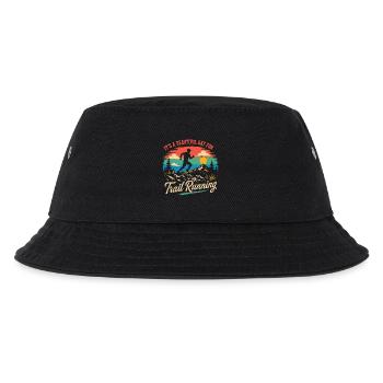 Es ist ein wunderschöner Tag zum Trailrunning - Kinder Bucket Hat - Schwarz - Vorne