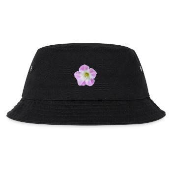 Pink_Field_Bindweed_Morning_Glory_Flower - Kinder Bucket Hat - Schwarz - Vorne