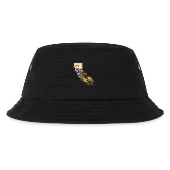 Aquarell Karte California - Kinder Bucket Hat - Schwarz - Vorne