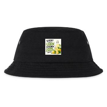 Zitronen  - Kinder Bucket Hat - Schwarz - Vorne