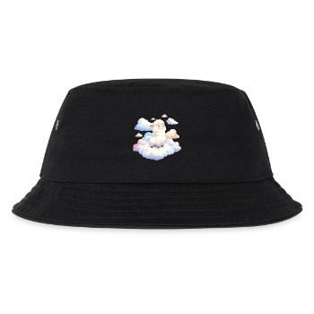 Wolkenlamm im Traumlicht - Kinder Bucket Hat - Schwarz - Vorne