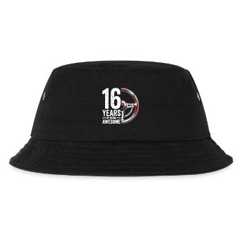Sixteen Years of Awesome Wheels - Kids’ Bucket Hat - black - Front
