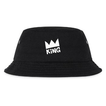 King - Kinder Bucket Hat - Schwarz - Vorne