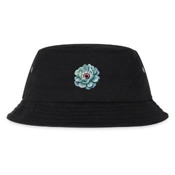 Anemone water drop blossom teal - Kids’ Bucket Hat - black - Front
