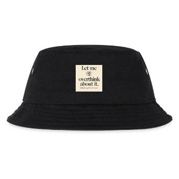 Funny Corporate Overthinking T-Shirt - Let Me Over - Kids’ Bucket Hat - black - Front