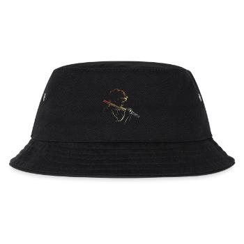 Flute Boy Retro Sketch - Kids’ Bucket Hat - black - Front