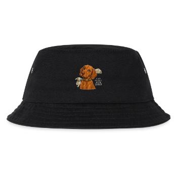 Vizsla Pup Play Cuddle Sleep Repeat - Kids’ Bucket Hat - black - Front