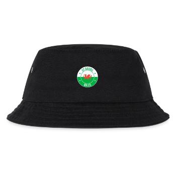 St Davids Welsh Dragon Emblem - Kids’ Bucket Hat - black - Front