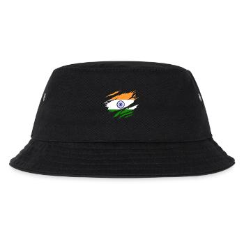 India Indian Flag Indian - Kids’ Bucket Hat - black - Front