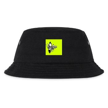 Neon Yellow Skeleton Necklace - Kids’ Bucket Hat - black - Front
