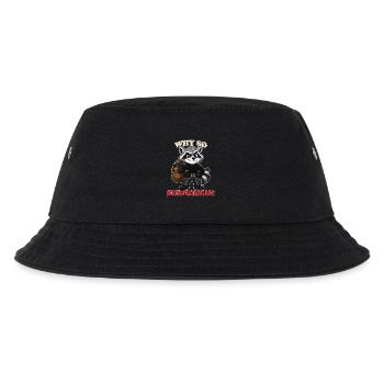 Why So Suspicious Funny Raccoon Thief Mascot Tee - Kids’ Bucket Hat - black - Front