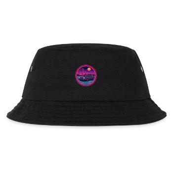 Retro 80er JDM FC Coupé Neon Bridge Emblem - Kinder Bucket Hat - Schwarz - Vorne
