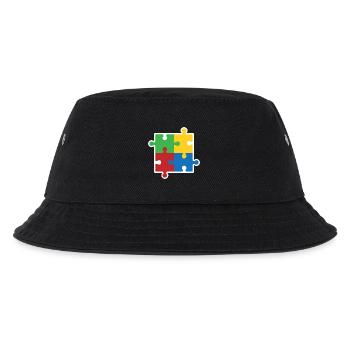 Icône du puzzle de l’autisme - Bob Enfant - noir - Devant