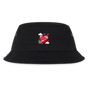 Art de la Saint-Valentin Rose Heart Arrow - Bob Enfant - noir - Devant