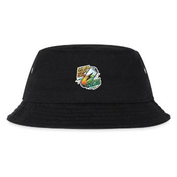 Ich bin nicht faul ich sparen Energie - Kinder Bucket Hat - Schwarz - Vorne
