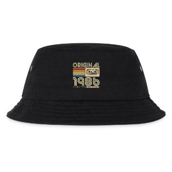 Original 1986 Vintage Vintage Birthday Retro - Kids’ Bucket Hat - black - Front