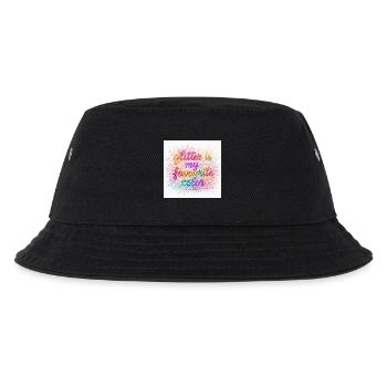 Les paillettes sont ma couleur préférée - Bob Enfant - noir - Devant