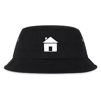 Haus minimal Bauherr Geschenk  - Kinder Bucket Hat - Schwarz - Vorne