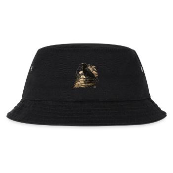 Rabe auf Büchern - Kinder Bucket Hat - Schwarz - Vorne