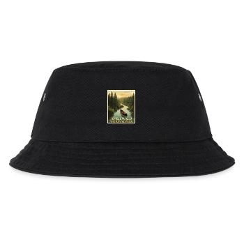 Spreewald Vintage Poster | Brandenburg - Kinder Bucket Hat - Schwarz - Vorne