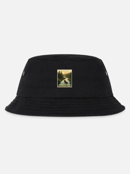 Spreewald Vintage Poster | Brandenburg - Kinder Bucket Hat - Schwarz