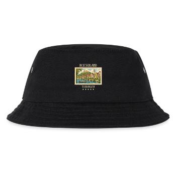 Deutschland Tübingen Vintage Reisemarke - Kinder Bucket Hat - Schwarz - Vorne