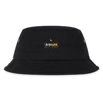 Vogelbeobachter-Shirt Süßes Vogel-Vogelliebhaber-Geschenk - Kinder Bucket Hat - Schwarz - Vorne