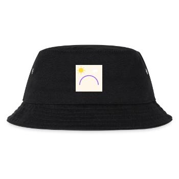 Lila Schleife in wenig Sonne - Kinder Bucket Hat - Schwarz - Vorne