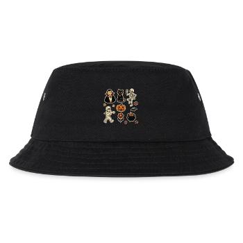 Midnight Mischief Halloween-Set - Kinder Bucket Hat - Schwarz - Vorne