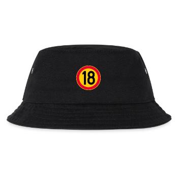 Signe du 18e anniversaire Âge 18 ans - Bob Enfant - noir - Devant
