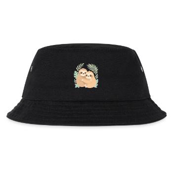 Mignons paresseux : câlinés dans la jungle pastel - Bob Enfant - noir - Devant