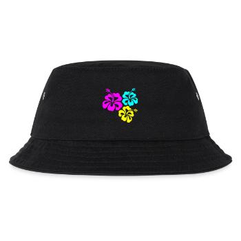 Hibiskus Hibiskusblüte - Kinder Bucket Hat - Schwarz - Vorne