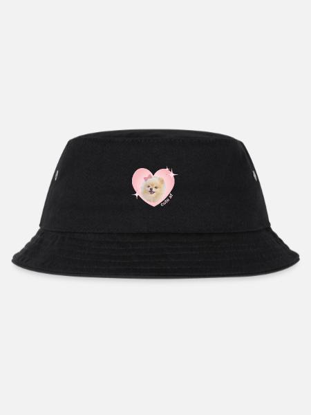 Cute AF Pomeranian - Kinder Bucket Hat - Schwarz